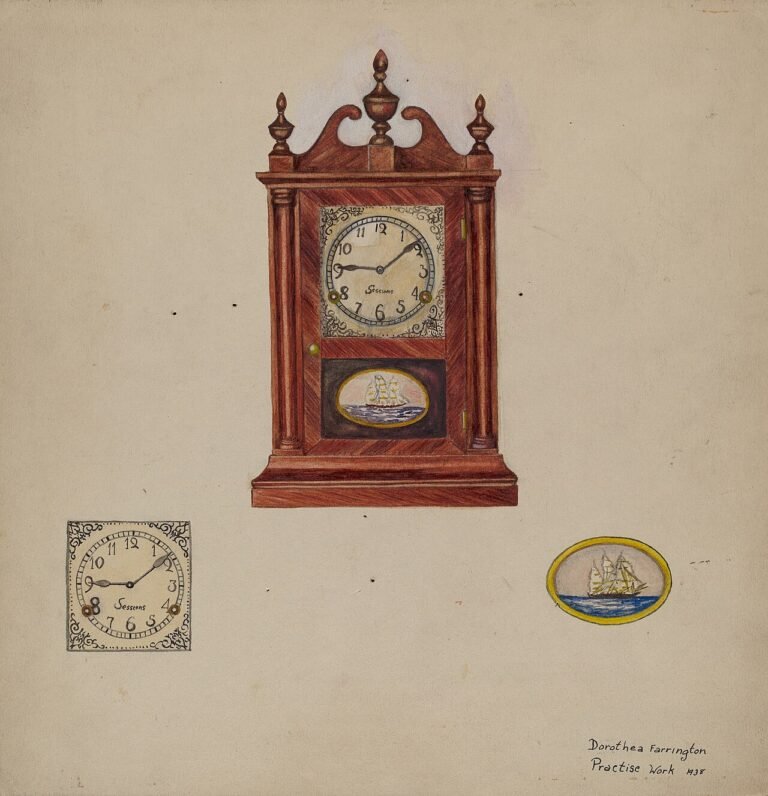 Antique clock mechanism with gears, from a short story about the value of time for kids