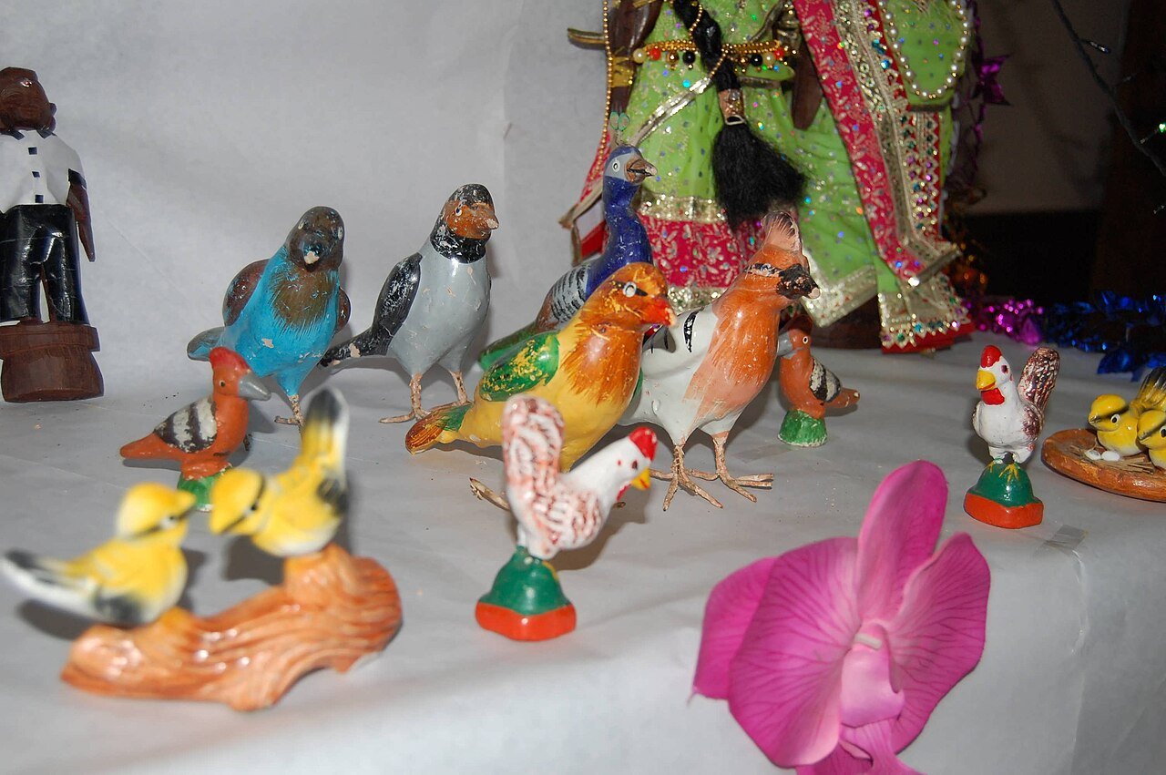 Colourful display of dolls for Bommala Koluvu, one of the Dasara traditions