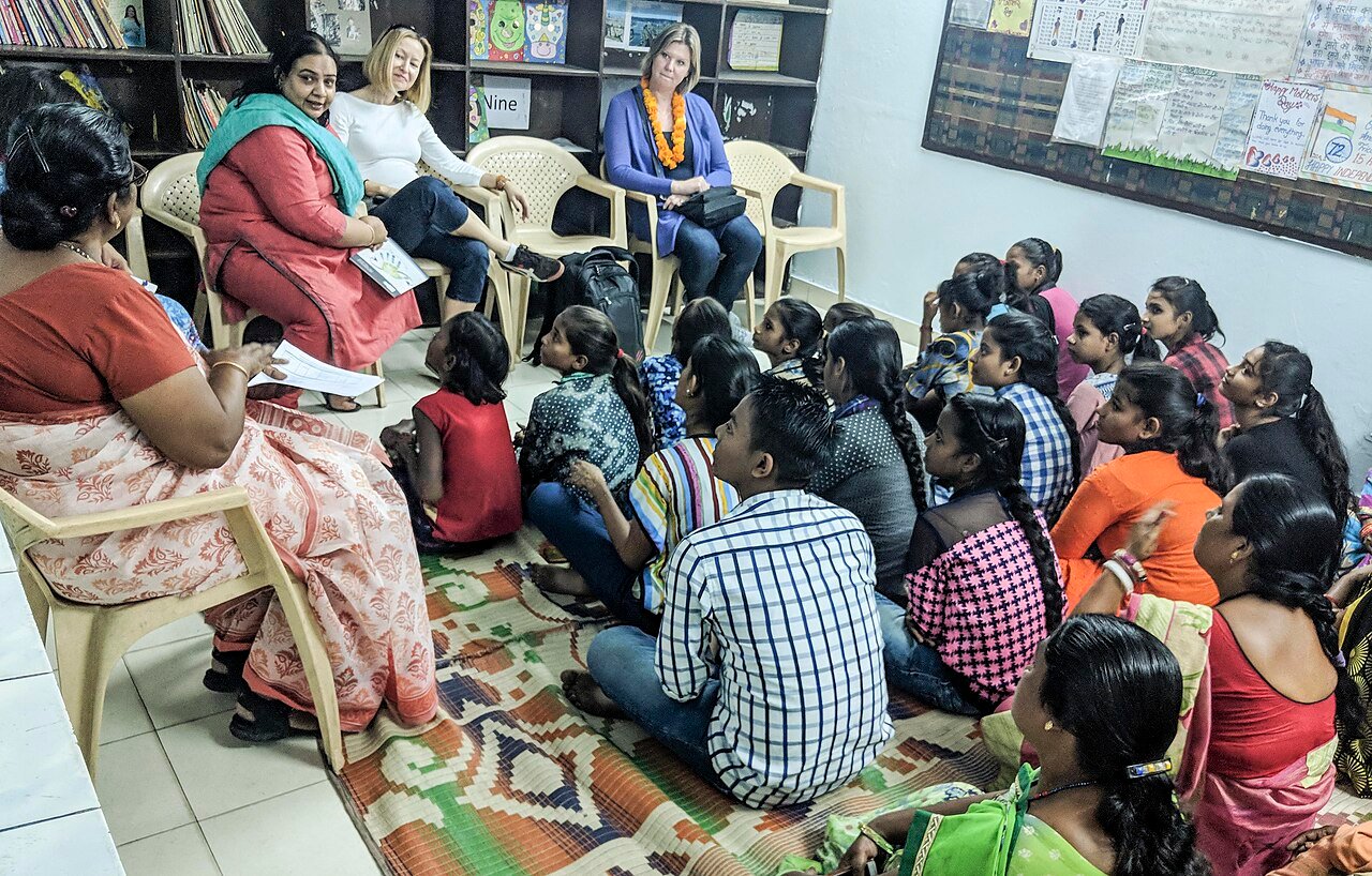 Children learning together at home, showing easy ways to teach Telugu to kids