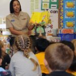 Children learning Spanish words with picture cards, learn Spanish for kids